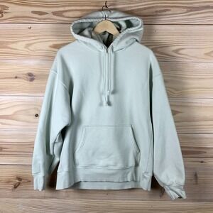 Aritzia TNA Cozy Fleece Hoodie Women Medium Pastel Boyfriend Fit Heavyweight